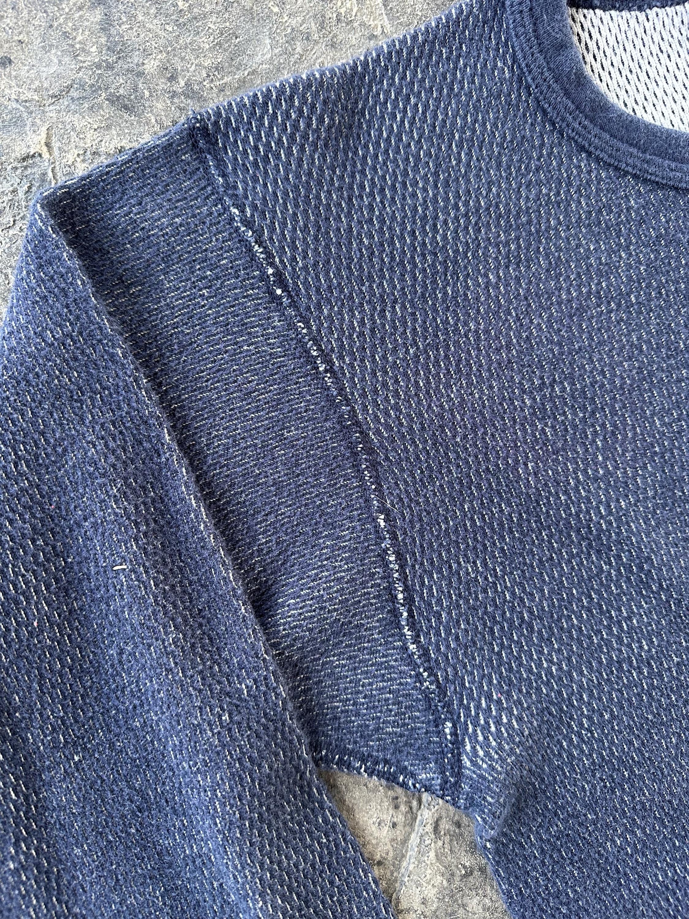 All Cotton JE Morgan Long Sleeve Thermal Undershirt Shirt Navy 