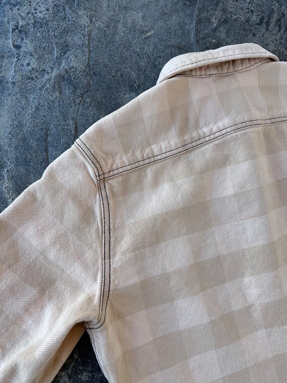 All Cotton Long Sleeve Checkered Button Down Shir… - image 8