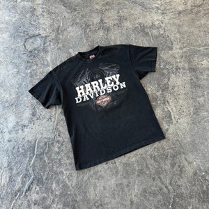 90s Harley Davidson Eighty Cubic Inches Black Hills Double Sided Print Single Stitch T Shirt Black Vintage XL