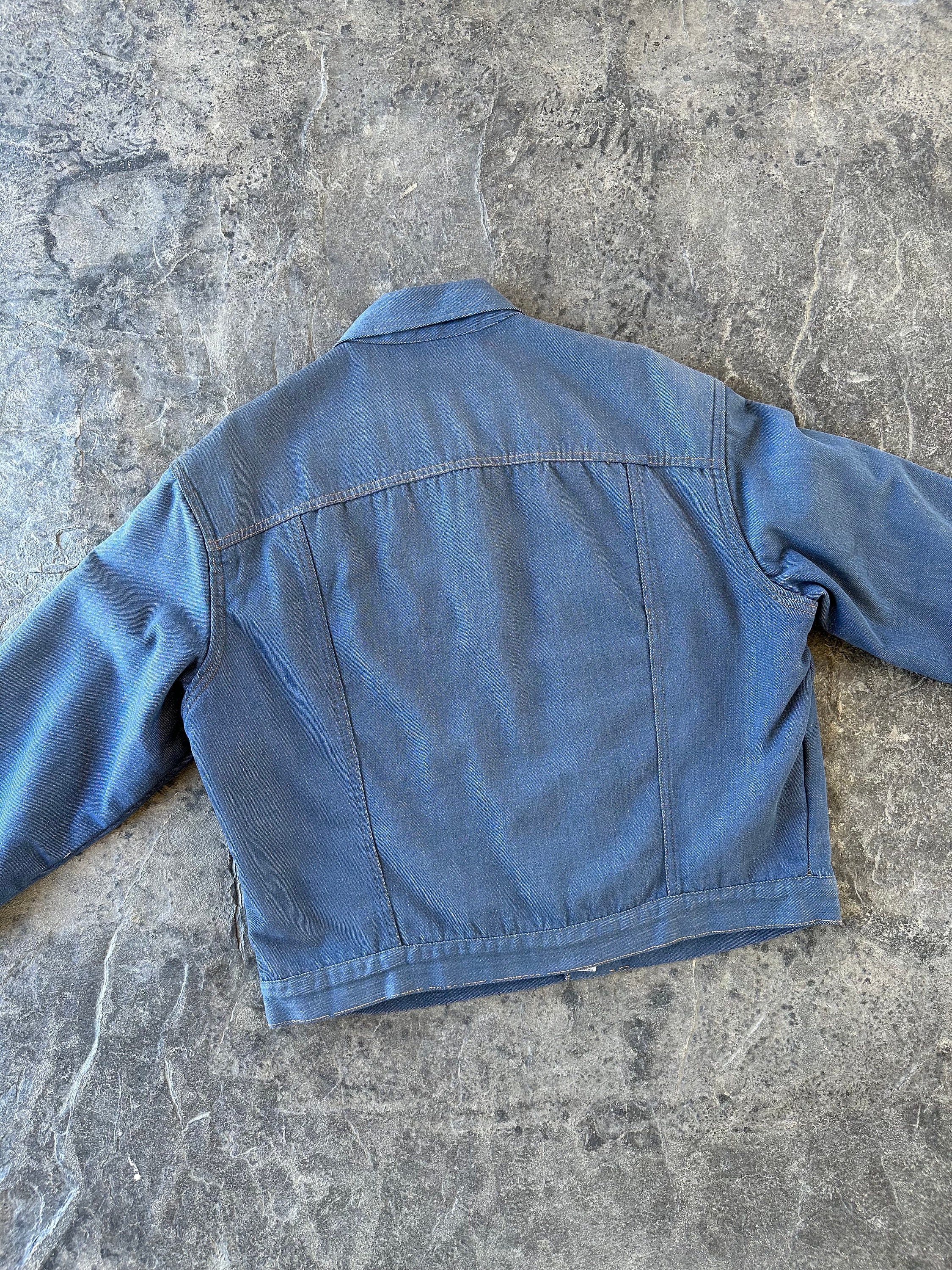 Ranchcraft Sherpa Lined Selvedge Denim Jean Jacket Blue 60s
