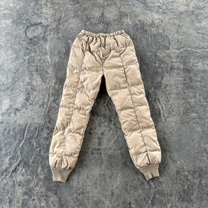 Size Medium, Vintage Down Filled Pants, Eddie Bauer Pants, 1960s Pants,  Kara Koram Pants, Puffer Pants, Suspender Pants, Vintage Clothing 