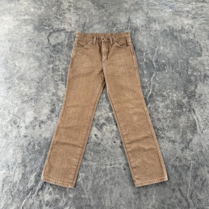 Wrangler Western Mid Rise Straight Leg Jeans Brown 90s Vintage 29 X 30 image 1