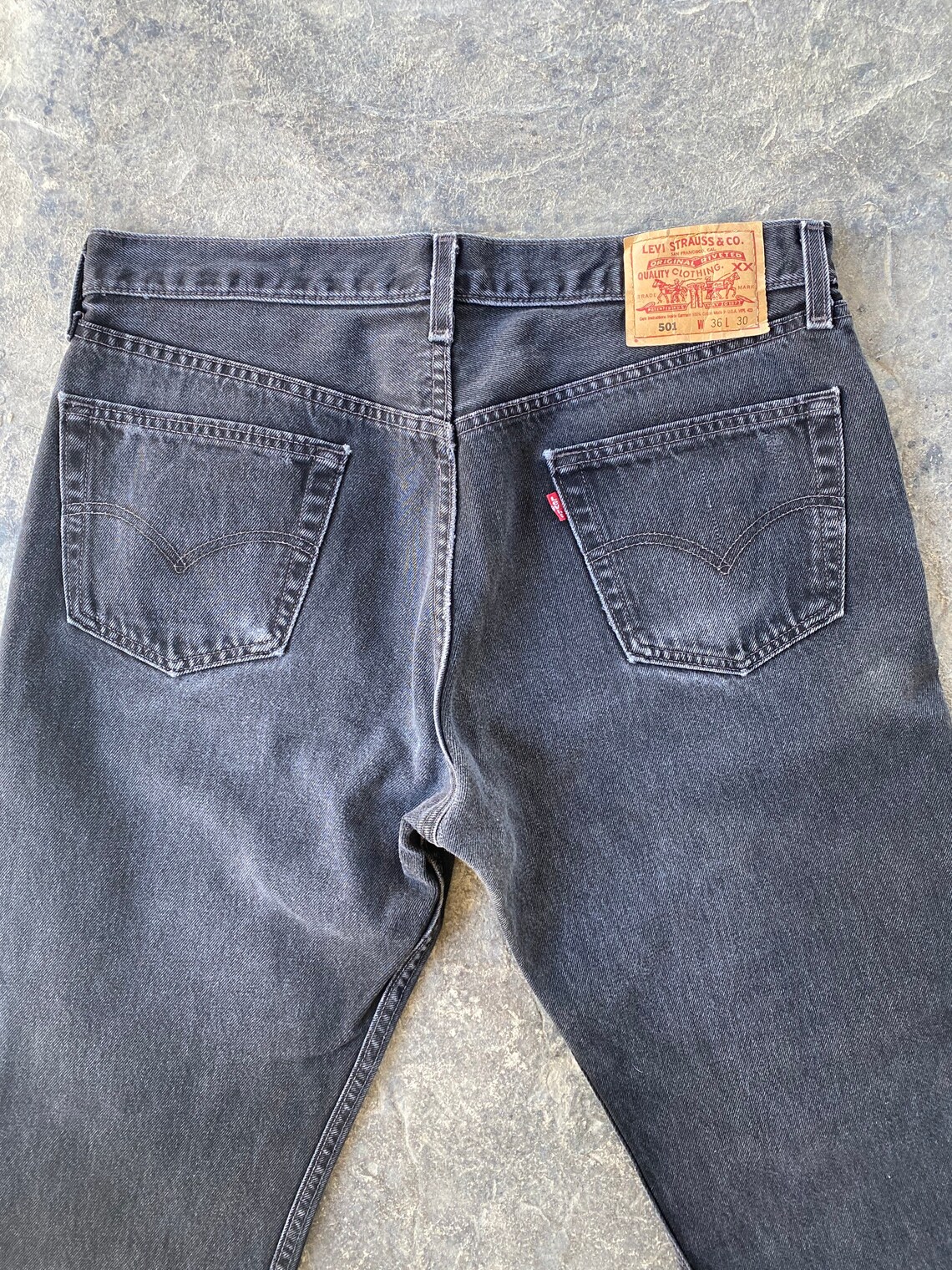 90s Levis 501 XX Jeans Black Vintage 35 | Etsy