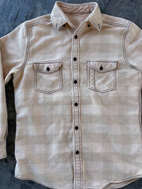 All Cotton Long Sleeve Checkered Button Down Shir… - image 5