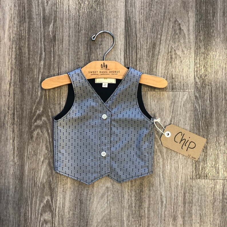 12 Month Hammer print Vest Chip