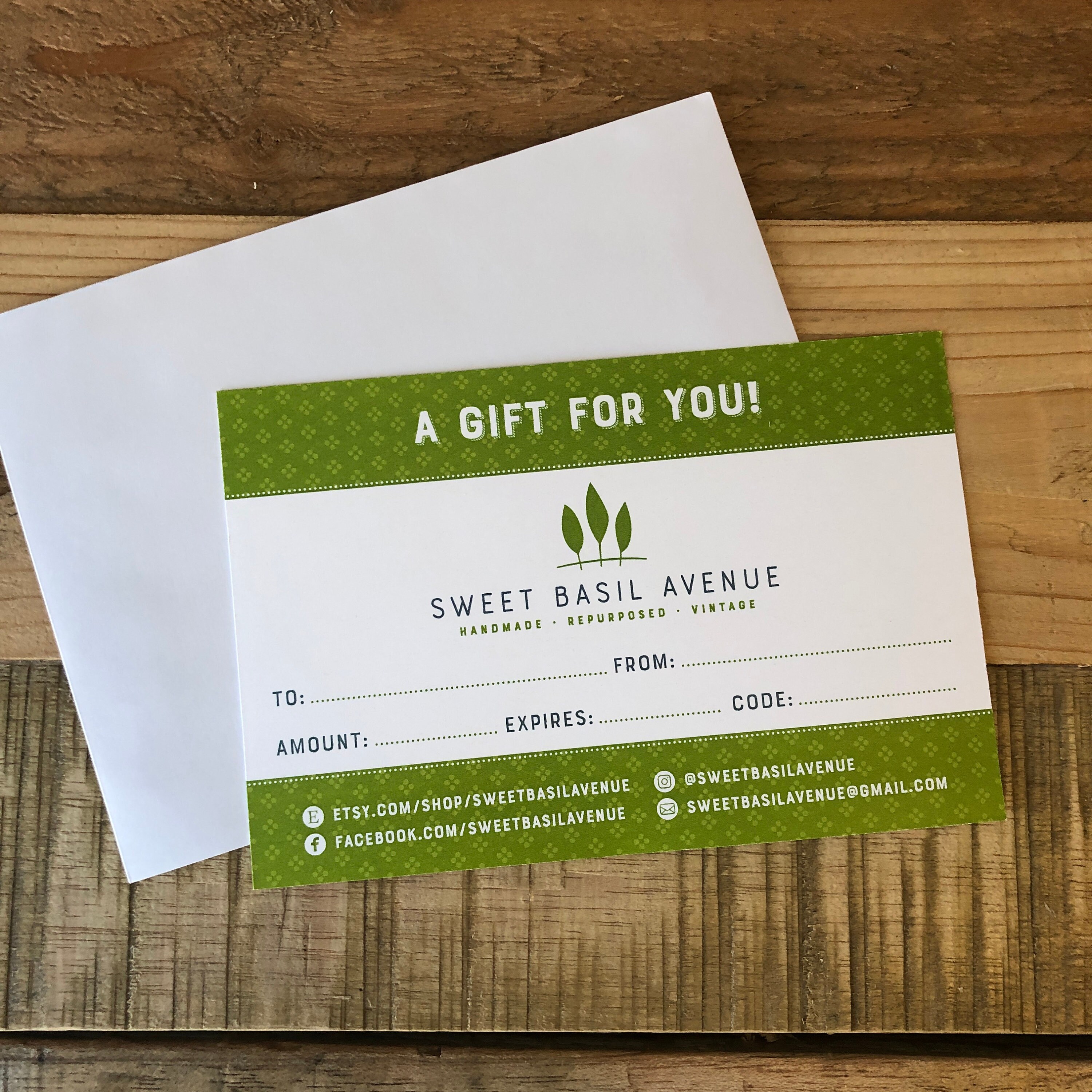 Give a Gift Card Choose Your Amount Etsy UK