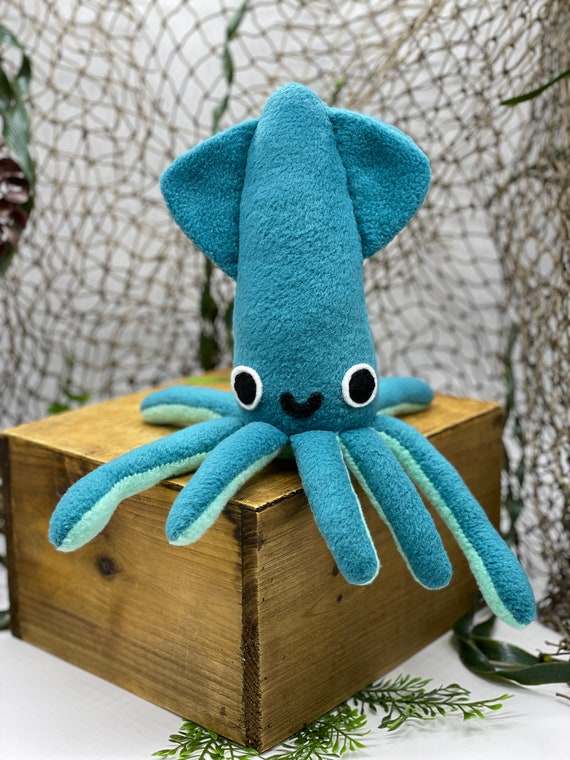 blue squid plush