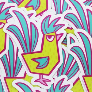 Chicken Vinyl Sticker | Chicken Sticker | Vinyl Sticker | Waterproof Sticker