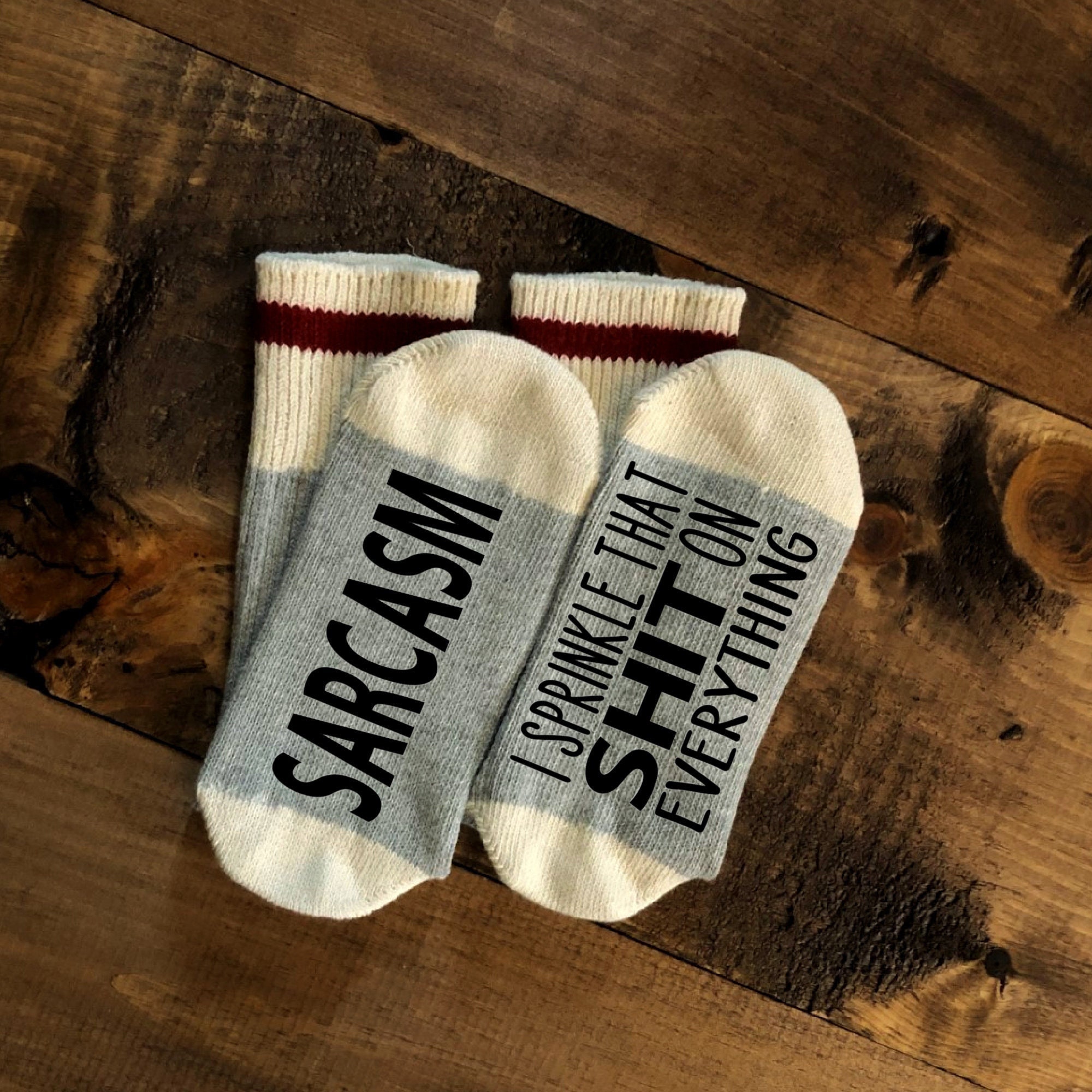 Funny Socks With Sayings Women's 'Sarcasm' Funny Socks With Sayings | Etsy Singapore