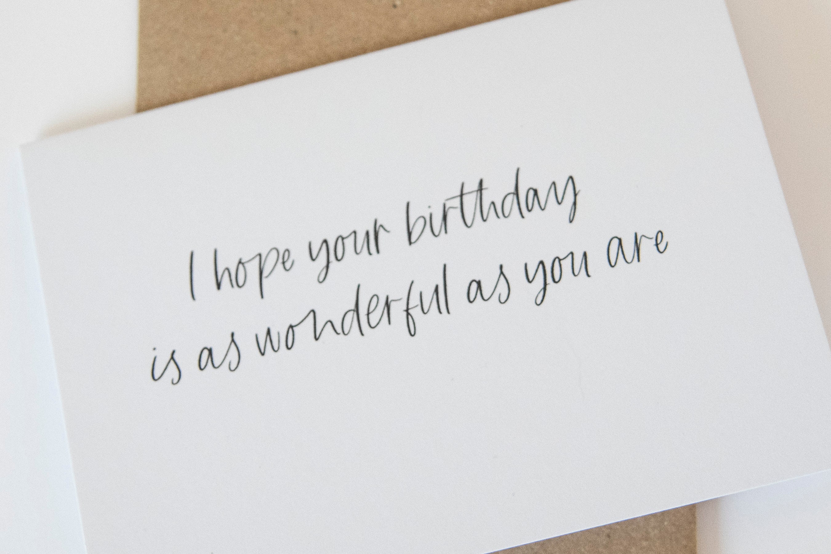 I hope your birthday is as wonderful as you are Birthday Card | Etsy