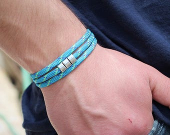 Men's Paracord Bracelet Mens Wrap Bracelet Bracelet Mens Bracelet Double or Triple Wrap Bracelet Paracord Bracelet