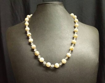 Pair of Necklaces: Fluorite and Glass Bead #822
