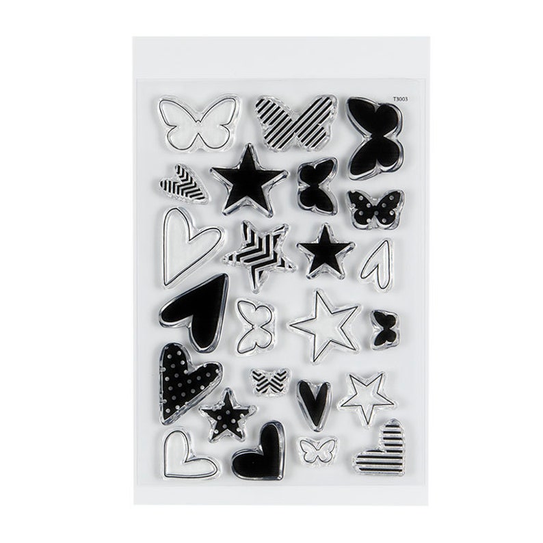 Kingston Crafts Photopolymer Stamp coordinates with our Chipboard Embellishment shapes image 1