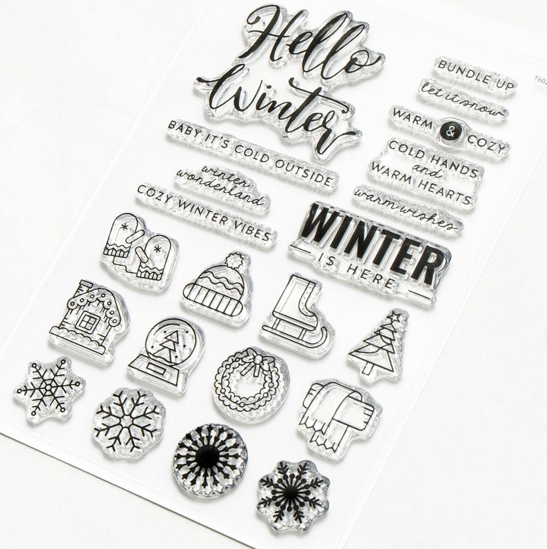 Kingston Crafts Photopolymer Stamps Assorted Designs Hello Winter