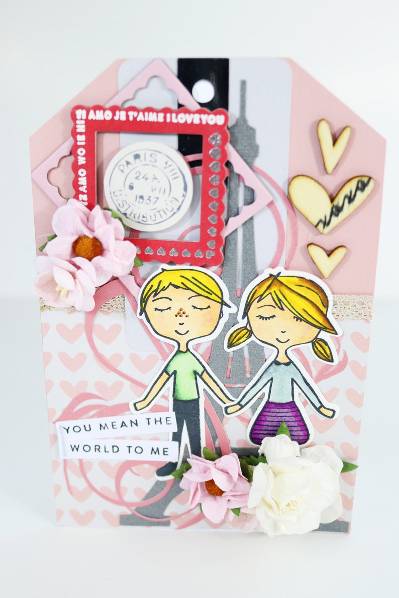 Kingston Crafts Love Collection Paper Dolls Stamps/Dies image 7