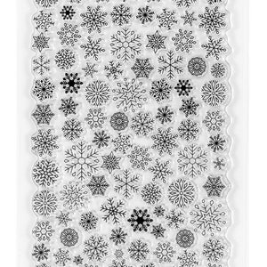 Kingston Crafts Photopolymer Stamps Assorted Designs Snowflakes