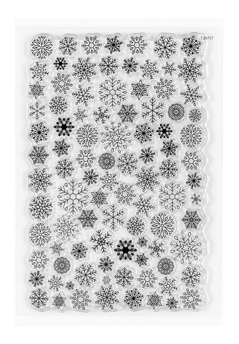 Kingston Crafts Photopolymer Stamps Assorted Designs Snowflakes