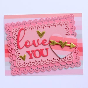 Kingston Crafts Hearts & Arrows Chipboard image 3