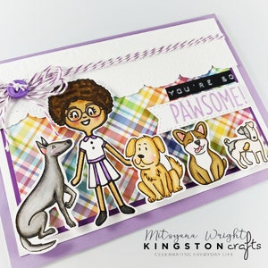 Pet Paper Dolls Stamps/Dies and Paper Pad image 2