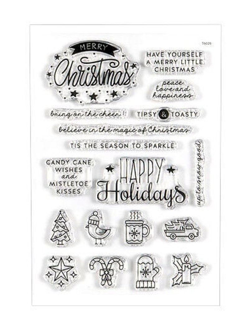 Kingston Crafts Photopolymer Stamps Assorted Designs Merry Christmas