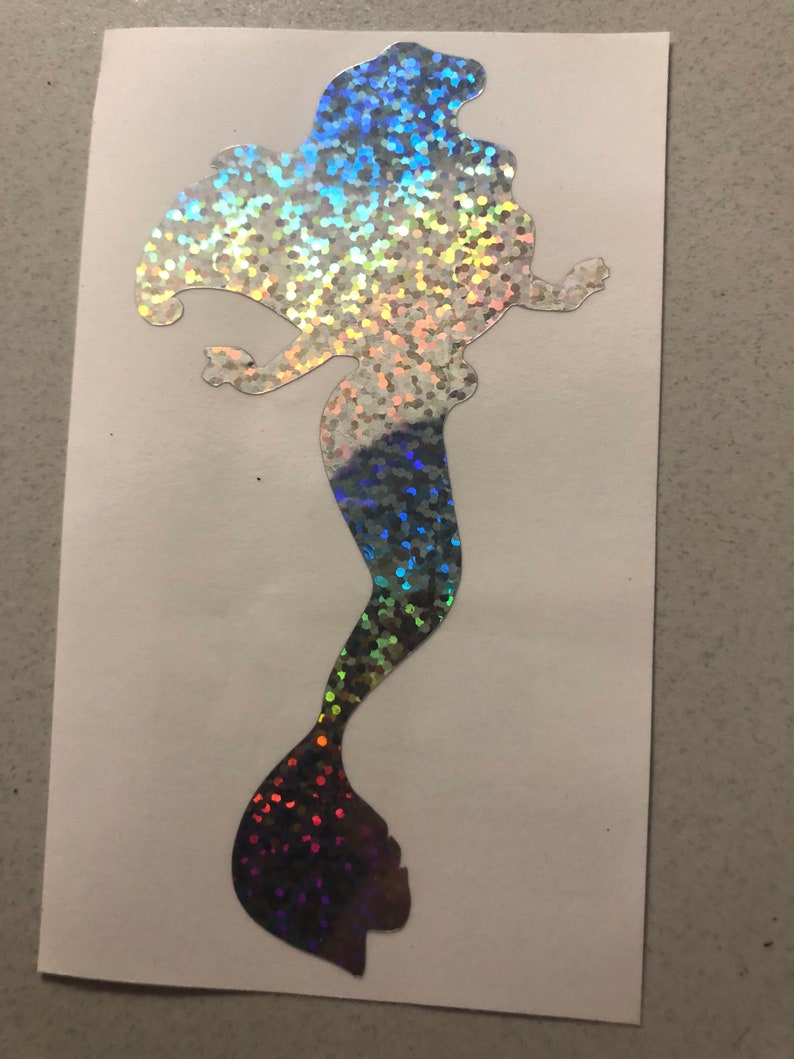 Holographic Little Mermaid Vinyl Sticker