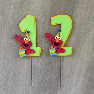 Sesame Street Cake Topper | Elmo Cake Topper | Elmo Birthday | Sesam Street Themed Birthday | Elmo First Birthday | Cake Smash