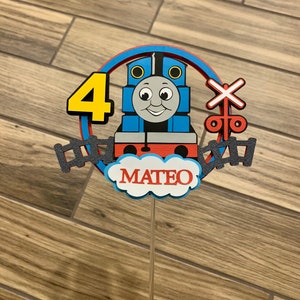 Personalized Thomas the Train Cake Topper Thomas the Train First Birthday Train Cake Topper Thomas the Train Cake Smash Train Birthday Party