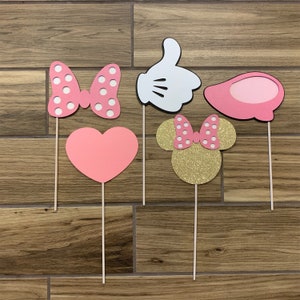 Minnie Mouse Party Props | Minnie Mouse Centerpieces | Minnie Birthday Decor