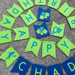 Custom Pickleball Birthday  Banner - Pickleball Party Decoration - Pickleball Theme Decor