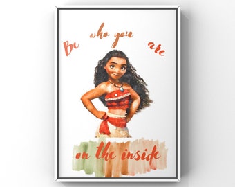 ディズニー モアナ イラストプリント - A5 A4 または A3 - Etsy 日本