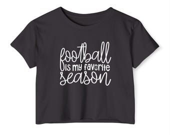 Football is My Favorite Season Women's Sports Crop Top