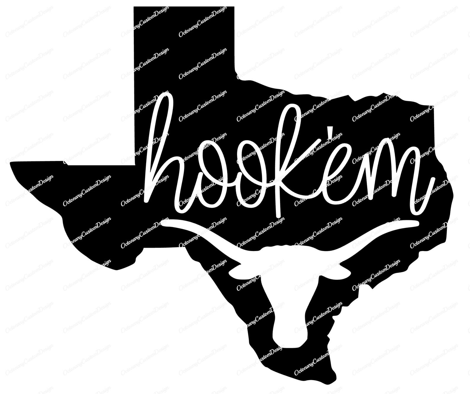 Digital Texas Cursive Monogram Cuttable Decals SVG, JPG, PNG, Pdf ...