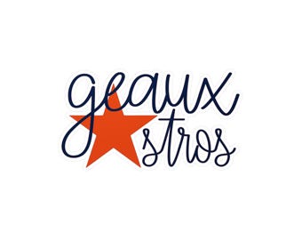 Houston Texas Geaux Stros Kiss-Cut Vinyl Decals for Laptop, Windows, Tumblers