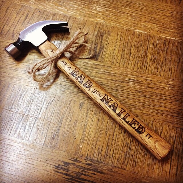 Personalized Wood Burned Hammer birthday, Father's/mother's Day Gift Etsy
