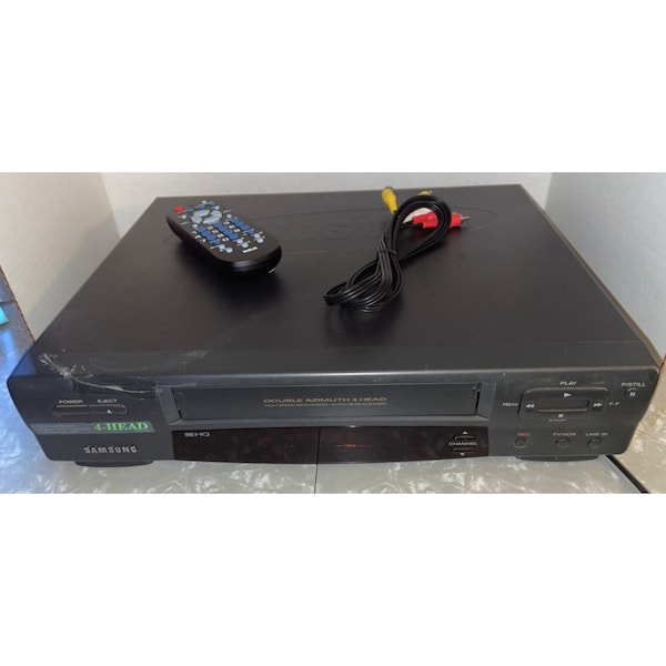 Samsung vr5705 vcr with universal remote and cable bundle tested working
