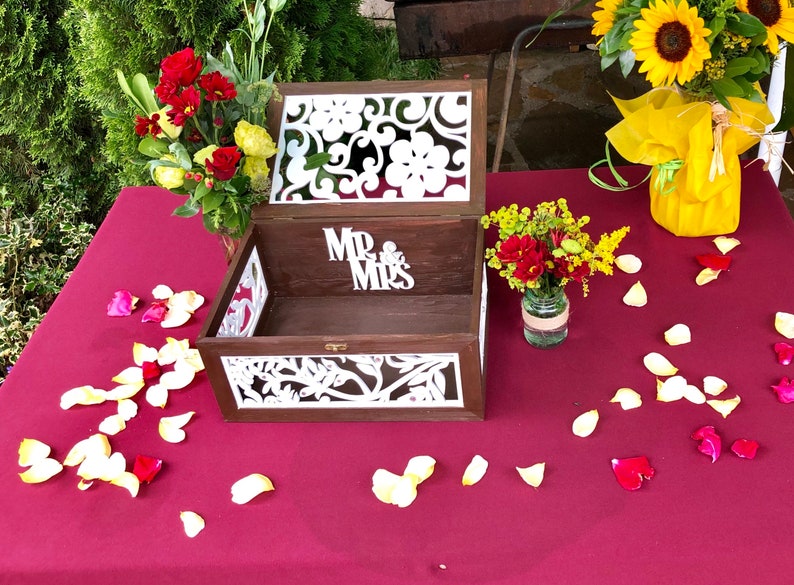 Wedding Card Box for Gift Envelopes Wedding Card Holder Etsy