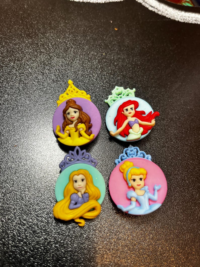 Princess Button Disney Theme Dress up Buttons - Etsy
