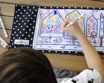 Lavable colorier dessin Mat enfants voyage calme repas activité par Noble CubsNoble oursons coloration lavable en Mat (et dessin) - urbain