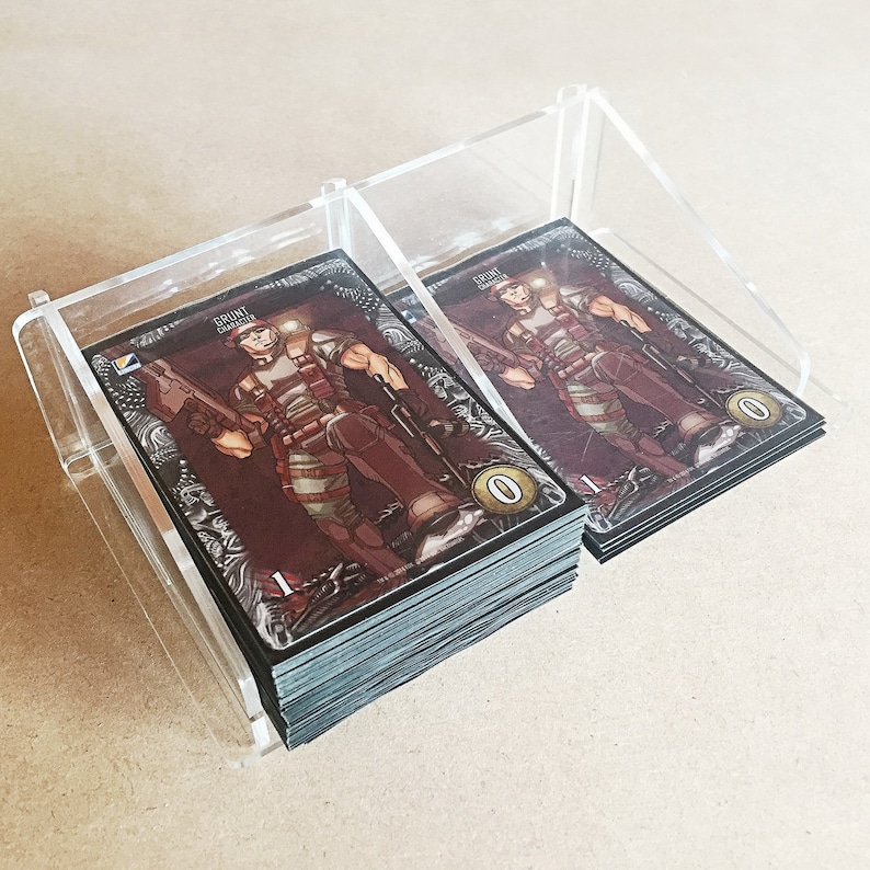 Pickup and Discard for Sleeved Cards 100 Card Tray