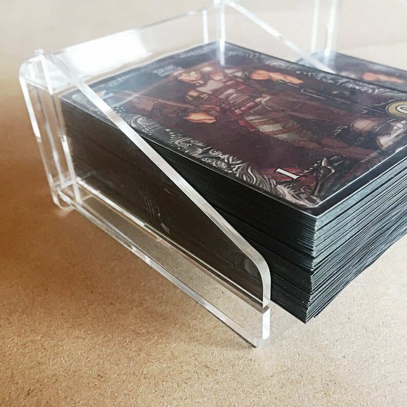 Pickup and Discard for Sleeved Cards 100 Card Tray