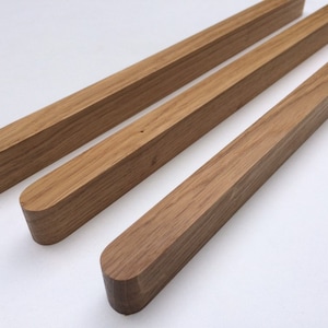 SW007 Slim Wooden Handles/Oaq Knobs Handles/Beech Knobs Handles