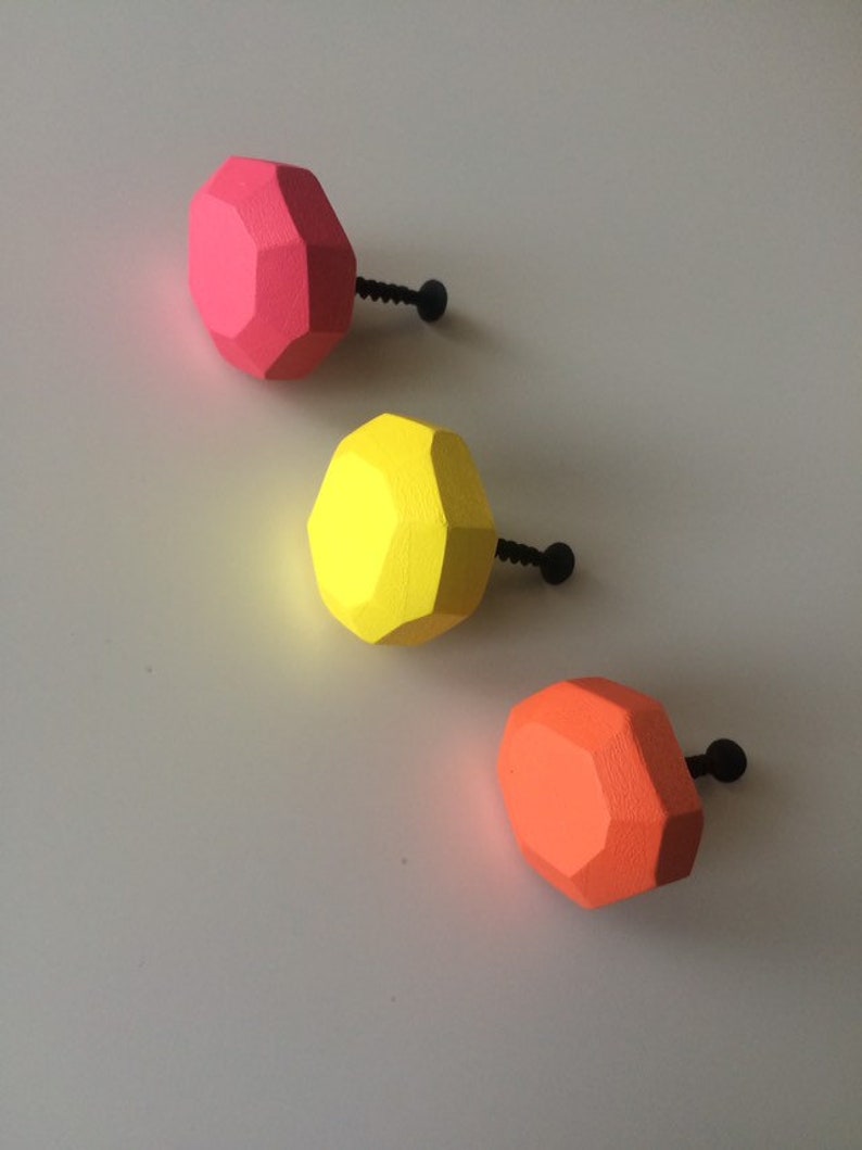 Large Geometric Wooden Kobs,Modern Knobs,Geometric Knobs,Drawer Knobs,Cabinet Knobs,Pomelli in legno