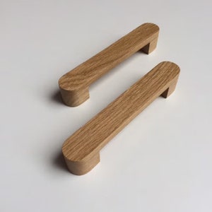 SW070 MM Modern Oak Handles/Oaq Pulls/Cabinet Drawer/Wooden Handles