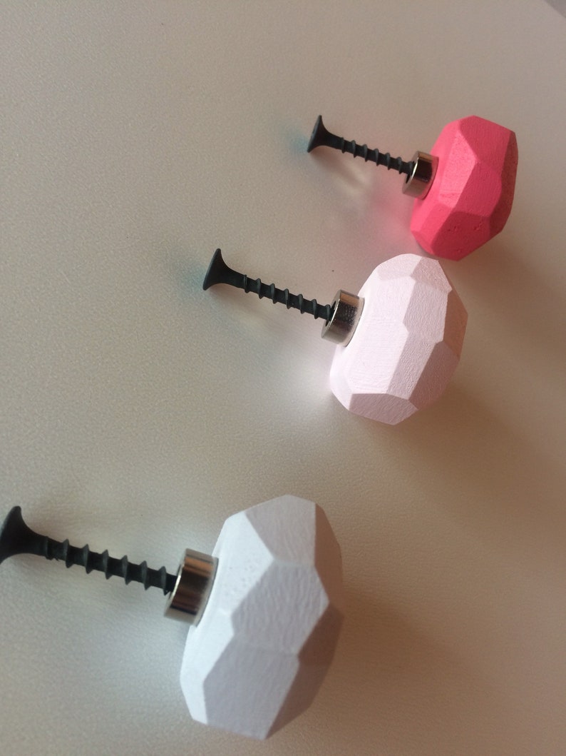 Large Geometric Wooden Kobs,Modern Knobs,Geometric Knobs,Drawer Knobs,Cabinet Knobs,Pomelli in legno