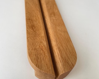 SW008 PAX rounded edge/Pair Handles/Wooden Handles/Cabinet Pulls/Solid Handles