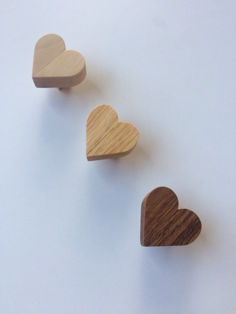 SW047 Wooden Heart Knobs/pomelli Camera Bambini Etsy