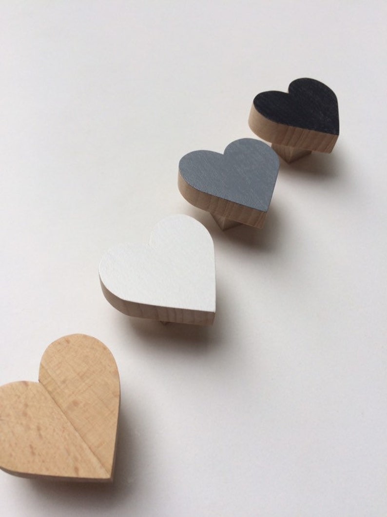 SW086 Heart Knobs/Wooden Knobs/Camera bambini immagine 2