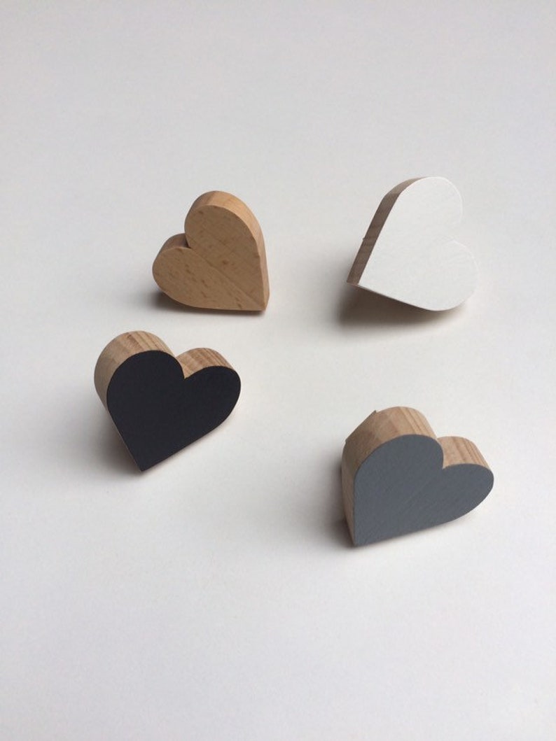 SW086 Heart Knobs/Wooden Knobs/Camera bambini immagine 3