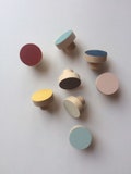 SW011 Round Wooden Knobs/Colours Pulls/Drawer/Cabinet Knobs/Children Room