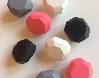 SW092 Colors Wooden Geometric Knobs /Geometric Knobs Modern and Soft Knob,Drawer,Pull,Knob